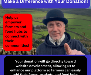 Support The Bowlerhat Farmer by donating between £10 and £500 to help us build a better community food system for everyone!
